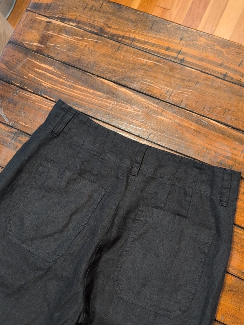 Quince European Linen Patch Pocket Wide Leg Pants - Picture 8 of 9